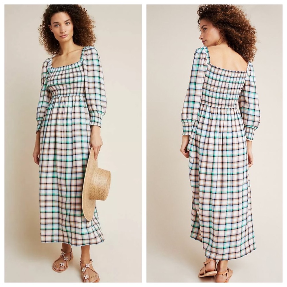 Anthropologie Cerie smocked dress